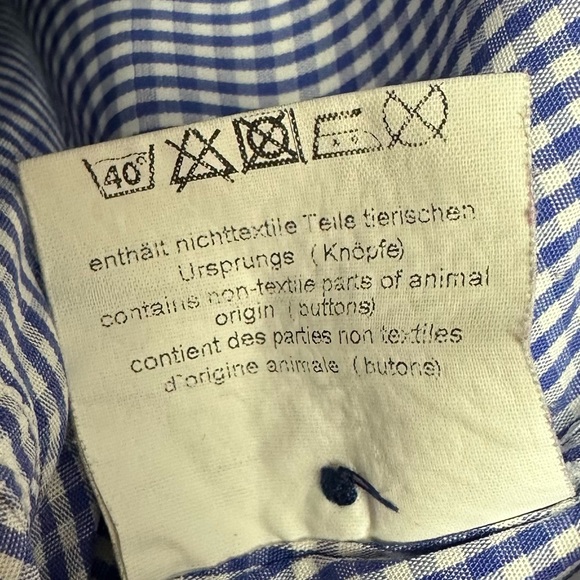 Wallman Austrian Embroidered Gingham Floral Shirt - Picture 15 of 16